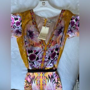 Temperley Giselle printed crepe maxi dress